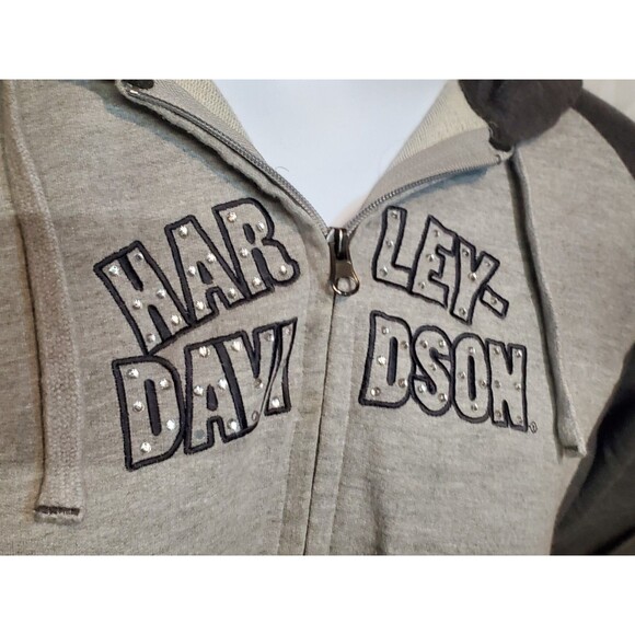 Harley Davidson Short Sleeve Zip-up Jacket - Women's 1X - RH#1 - Picture 4 of 7